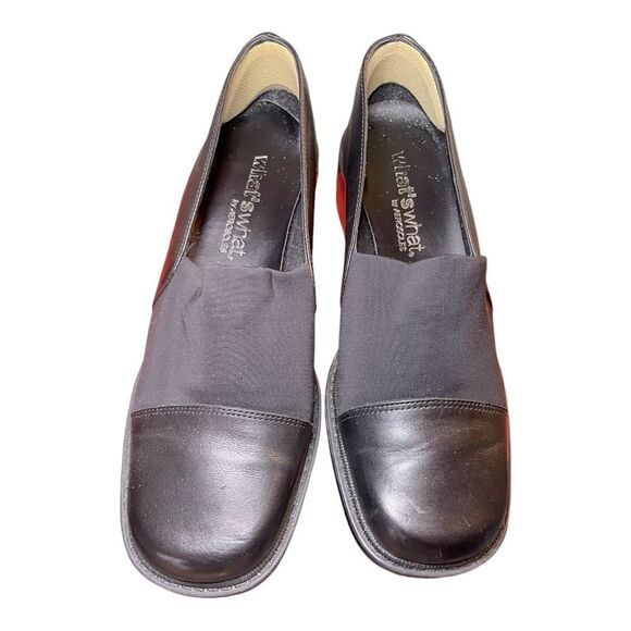 Vintage Aerosoles Stretch Loafers | Black Leather Slip-On | Size 7 - Picture 8 of 12